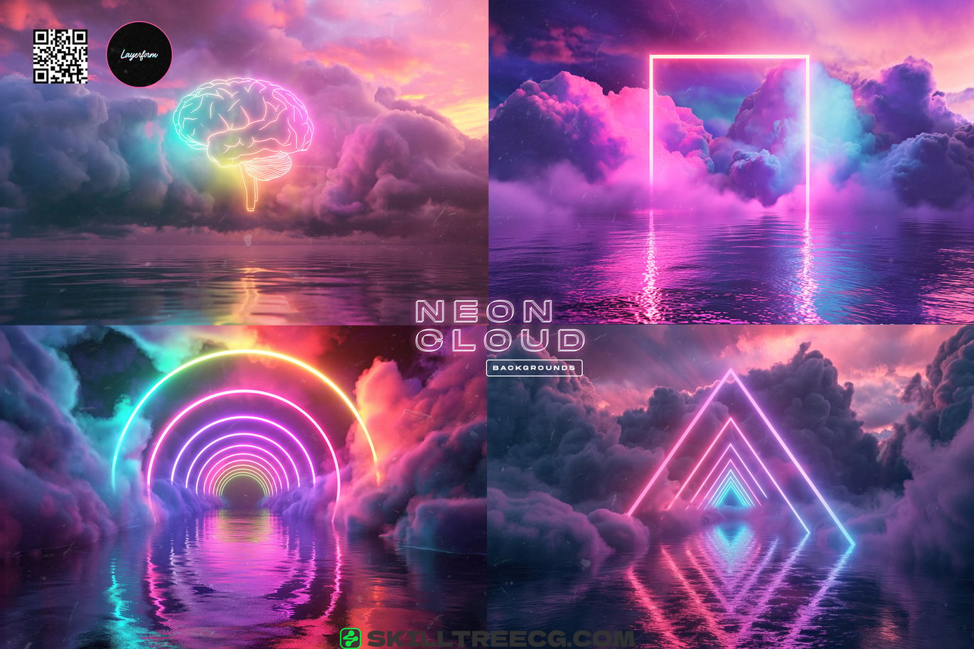 图片[5]-Neon Clouds Background Pack（669243）-技能树
